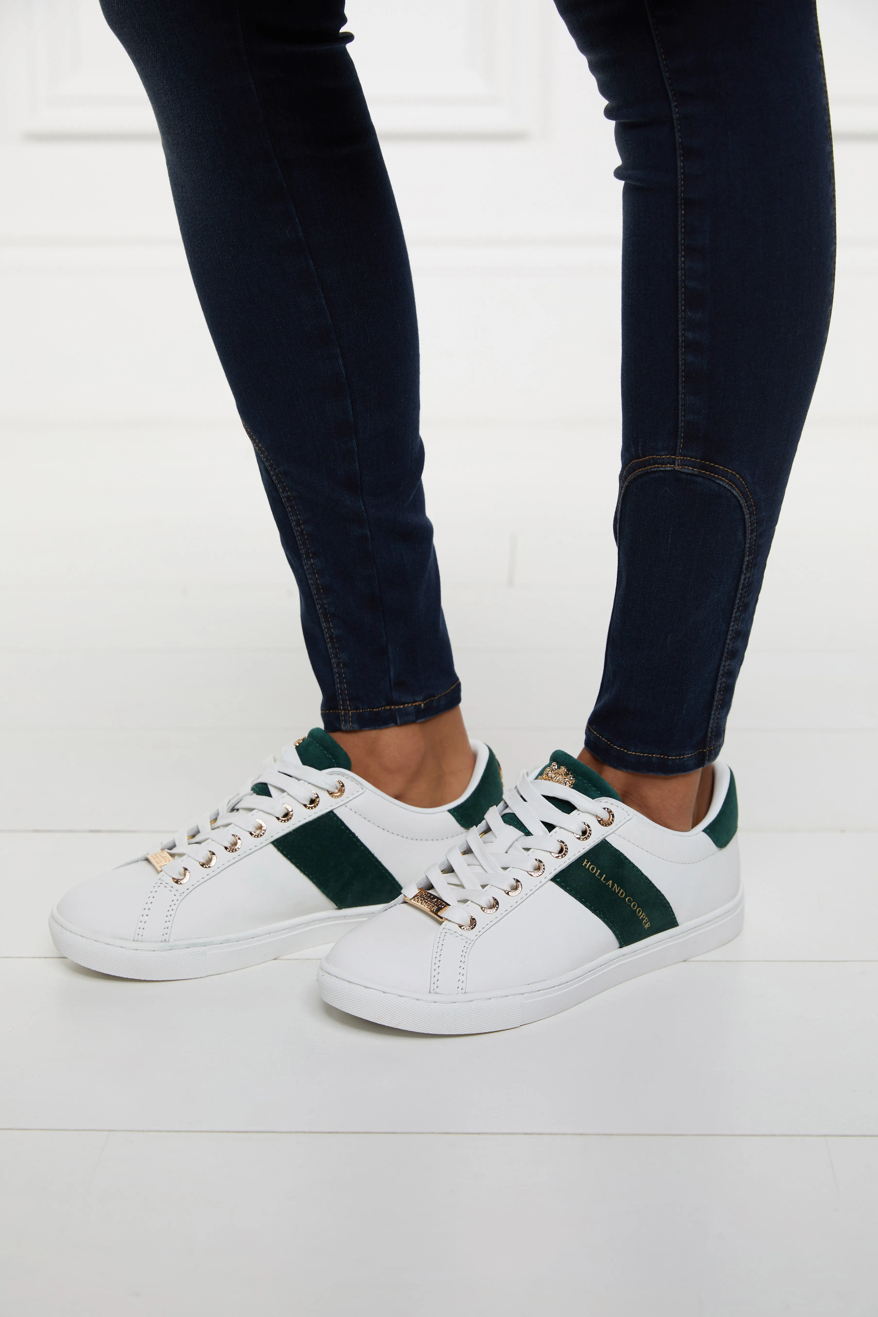 Knightsbridge Court Trainer (White Racing Green)