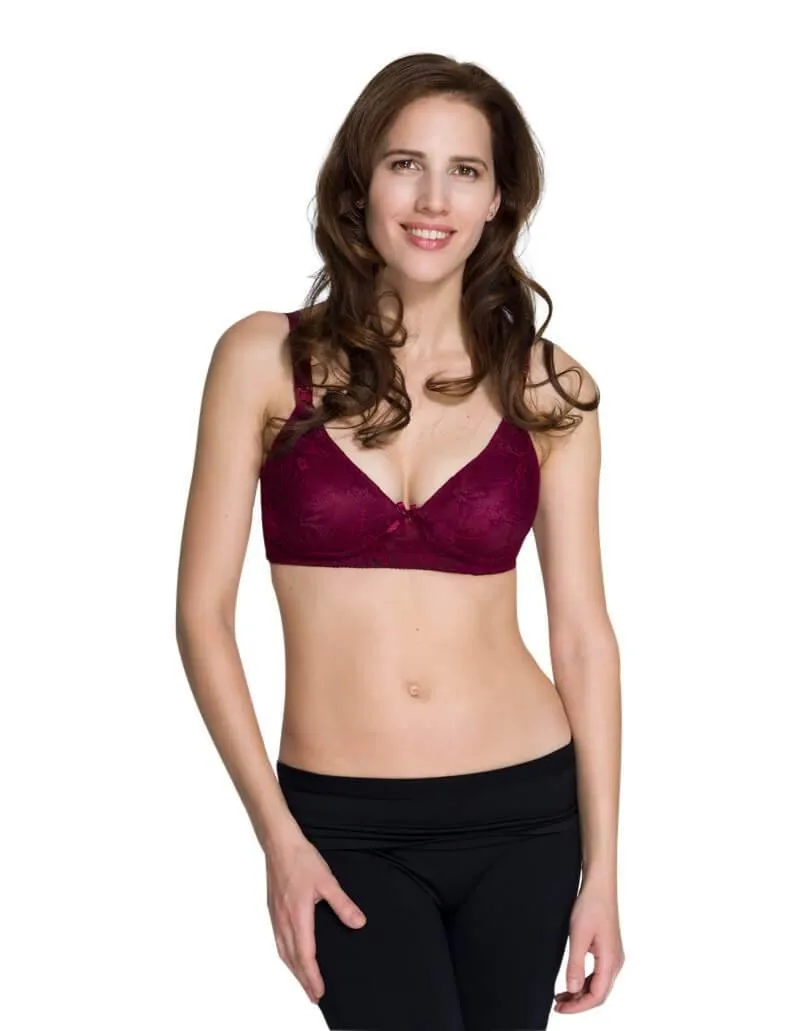 Lace nursing bra