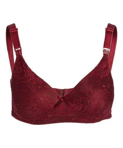 Lace nursing bra