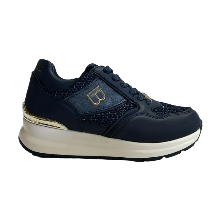 Laura Biagiotti Women's Platform Sneakers - Kid Navy.