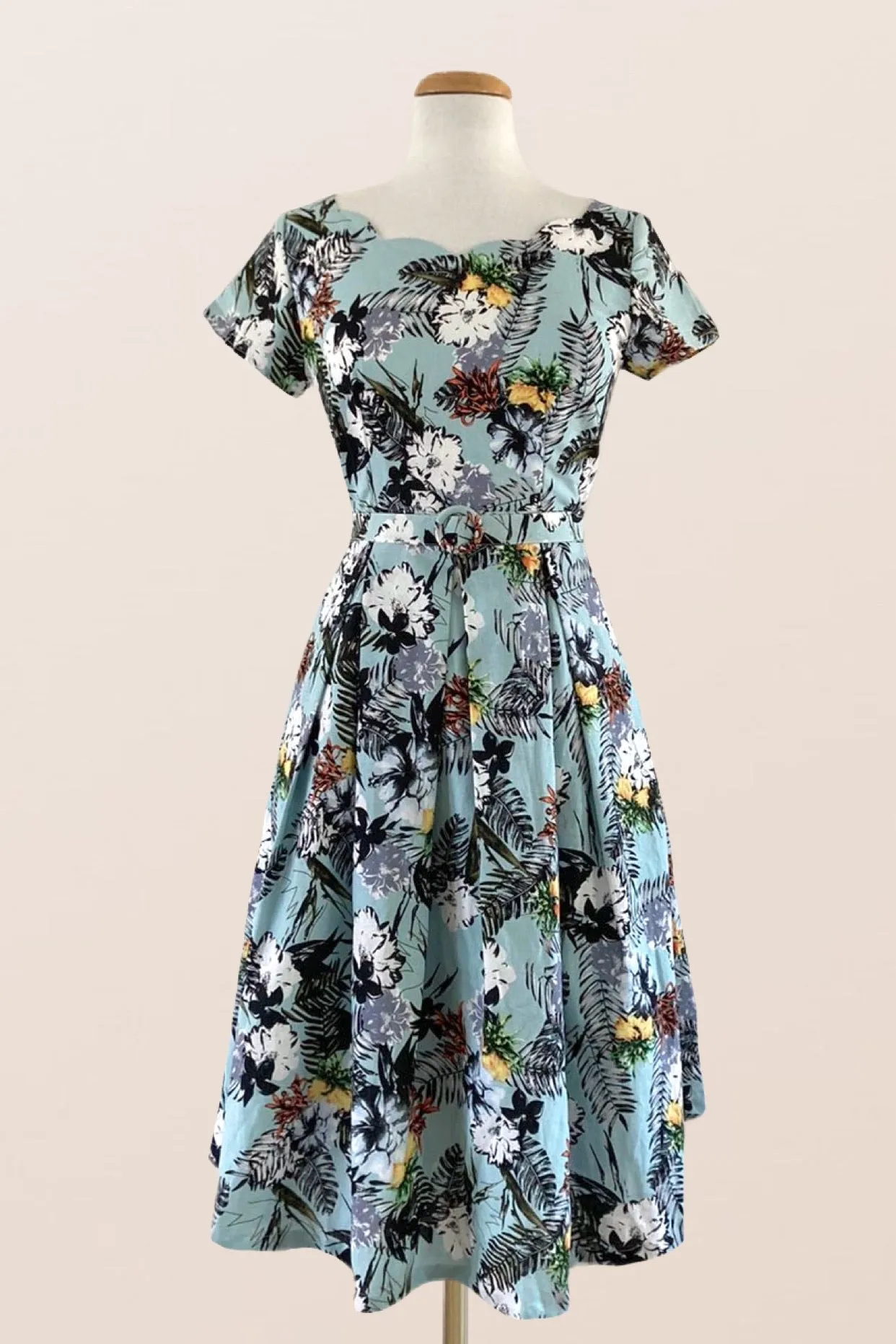 Dress with Tiki Print named Laura