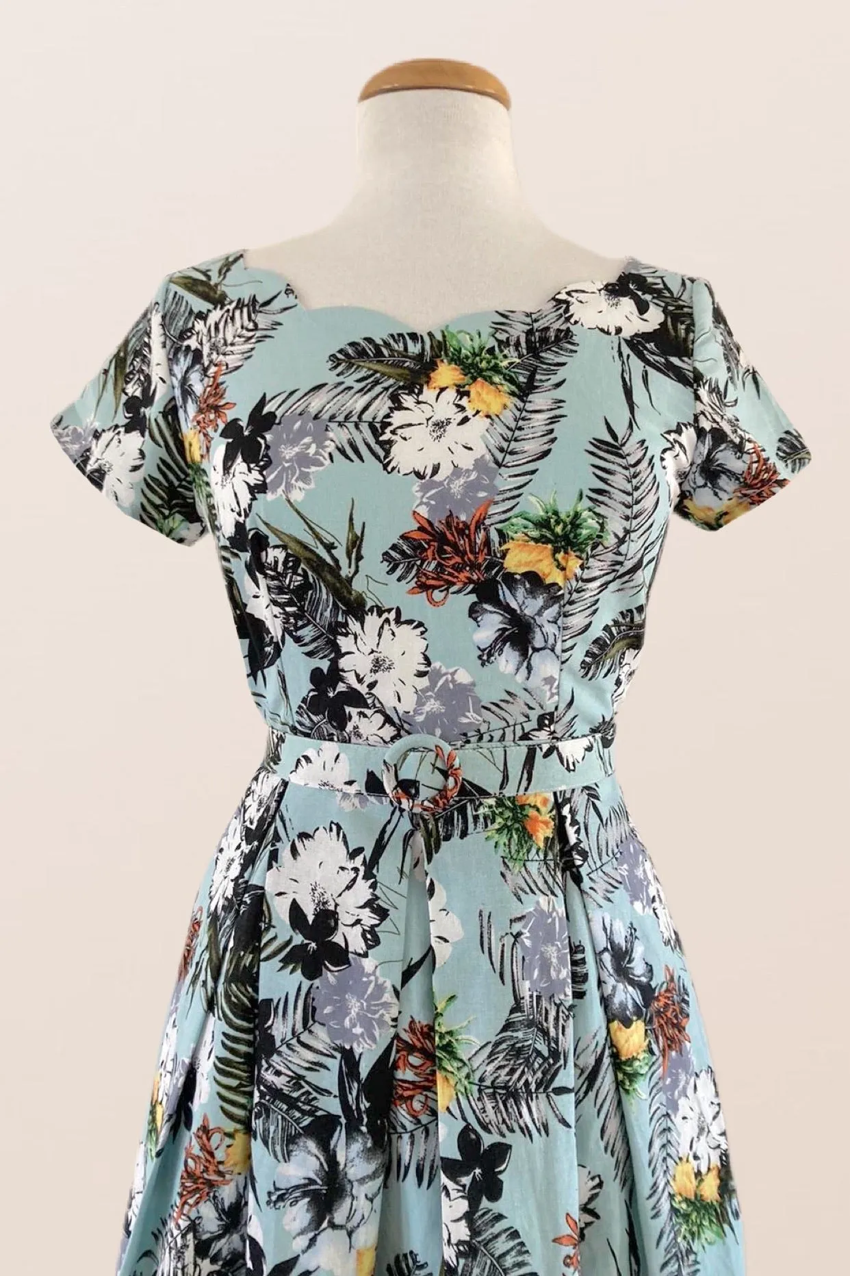 Dress with Tiki Print named Laura