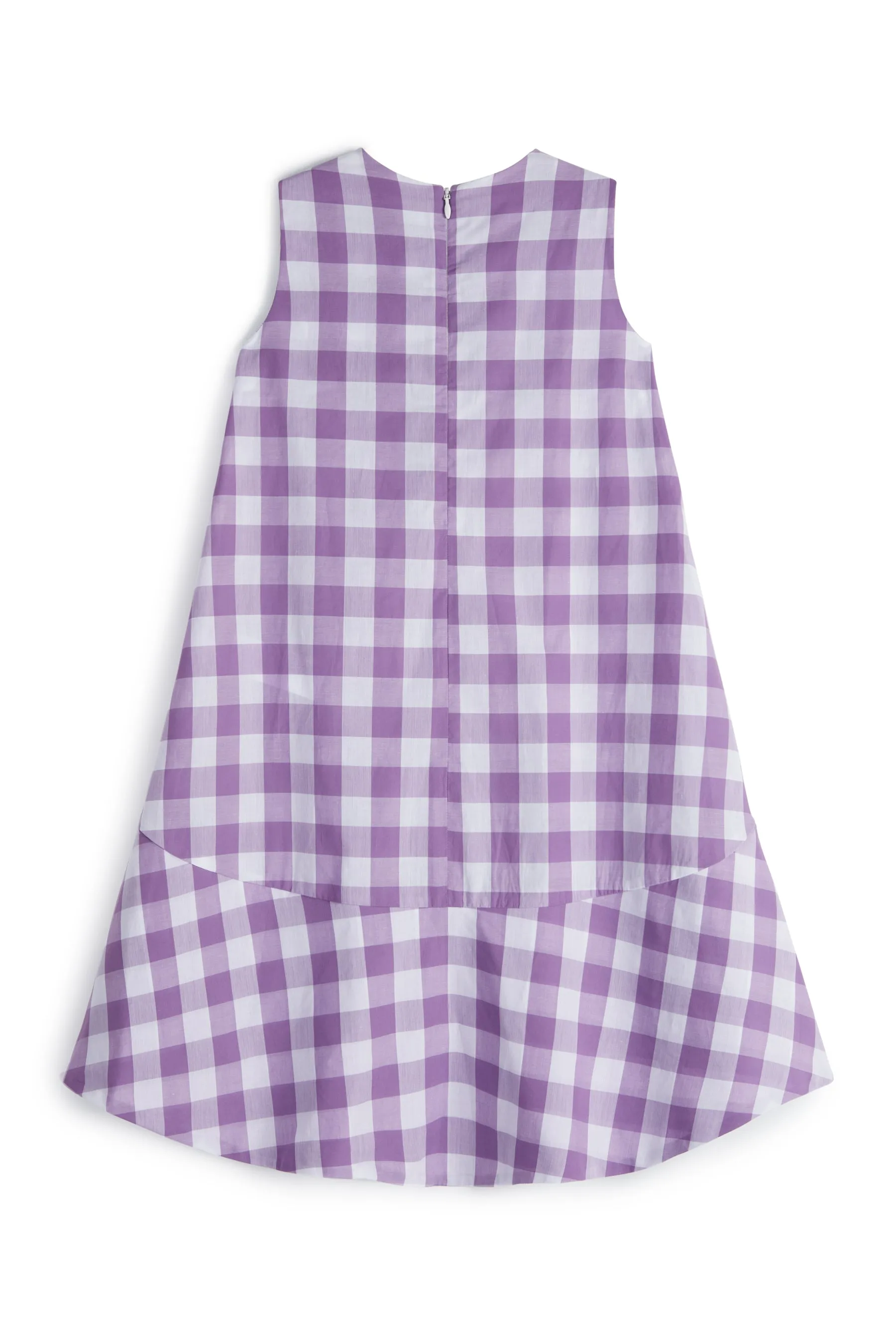 Laura Vichy lilac dress for girls.