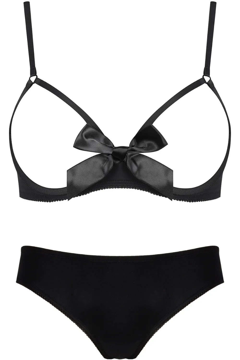 Le Petit Secret Open Cup Bra and Bare Shorty