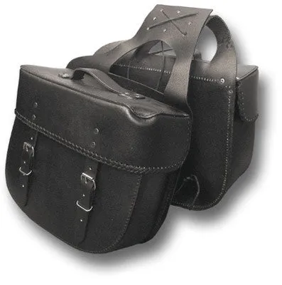 LEATHER SADDLE BAG PANNIERS