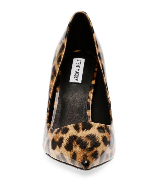 Leopard Patent Daisie Heel