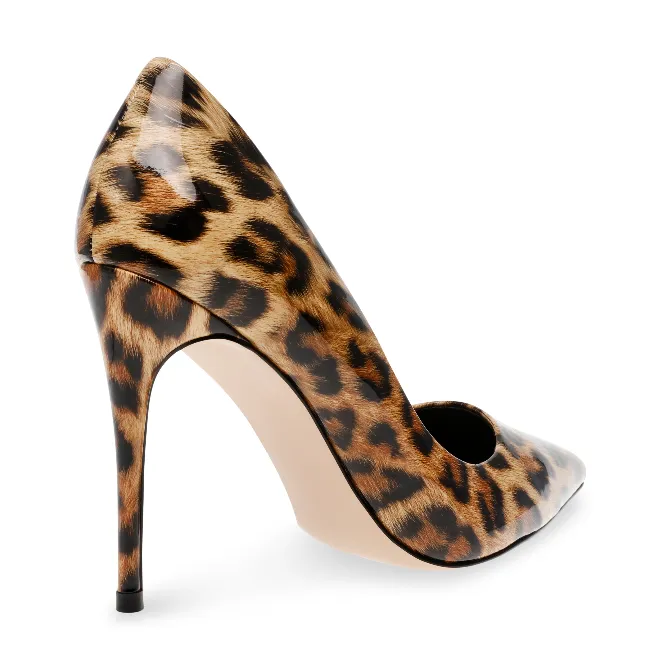 Leopard Patent Daisie Heel