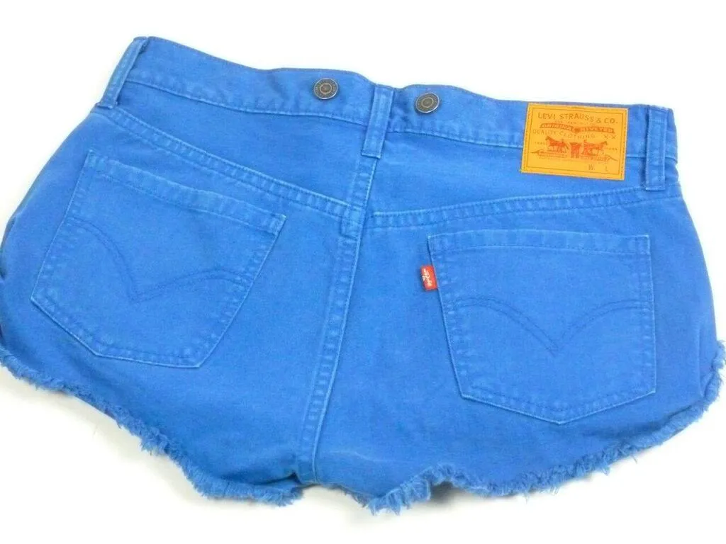 Levi's Ladies Denim Shorts Electric Blue