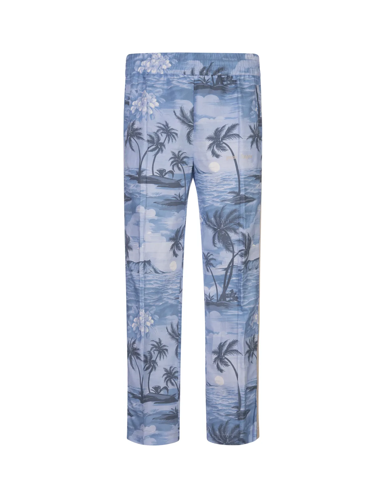 Light Blue Joggers With Sunset Print