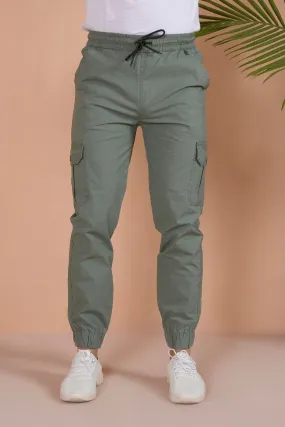 LIGHT GREY CARGO JOGGERS