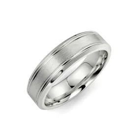 “Logan” Men’s Flat Wedding Band 