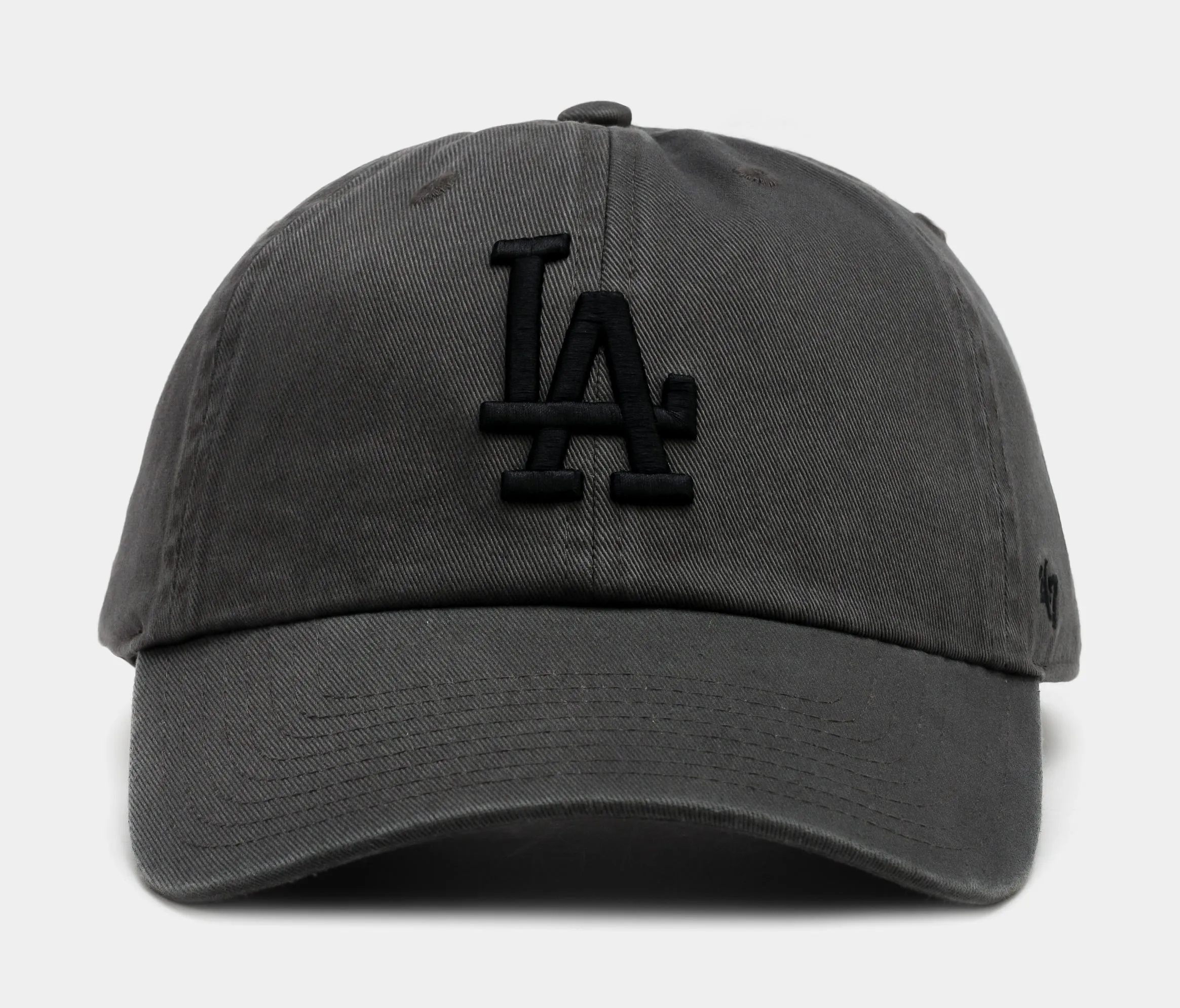 Los Angeles Dodgers Clean Up Mens Hat Grey Black