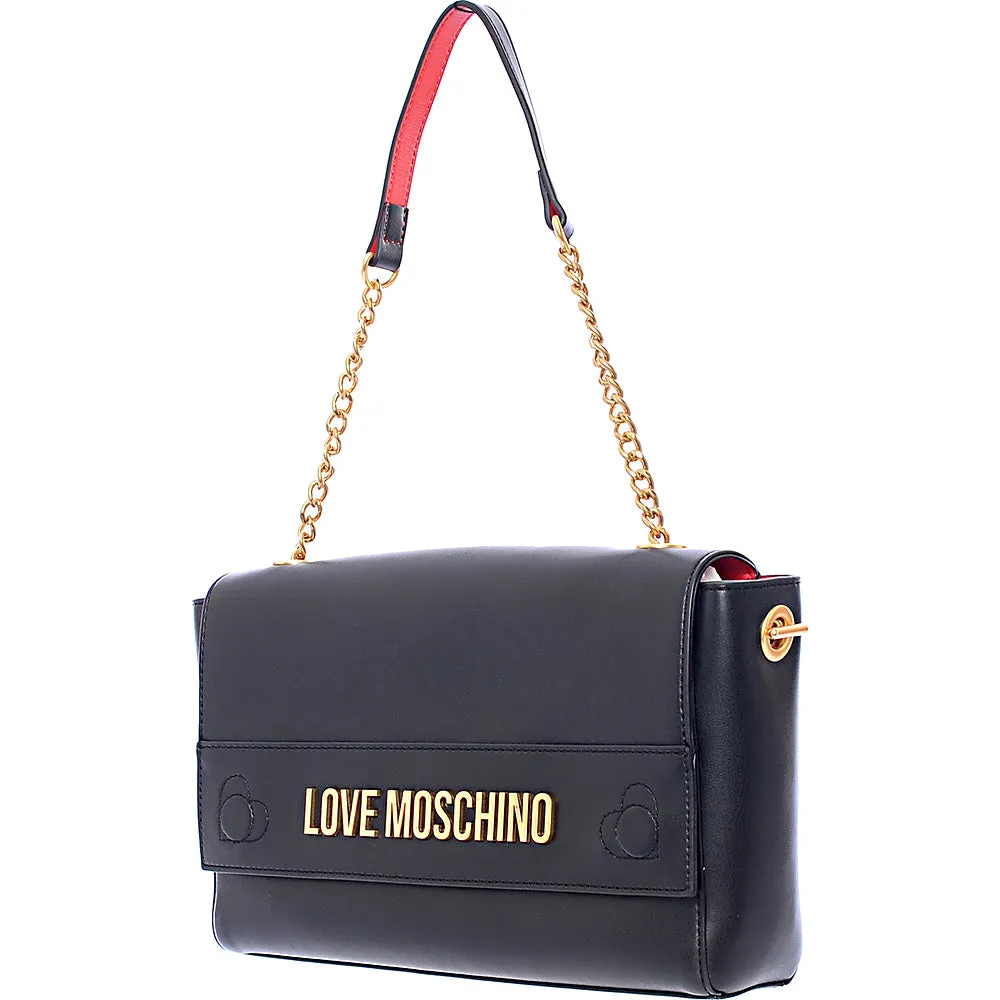 Love Moschino Women's Black Logo Shoulder Bag