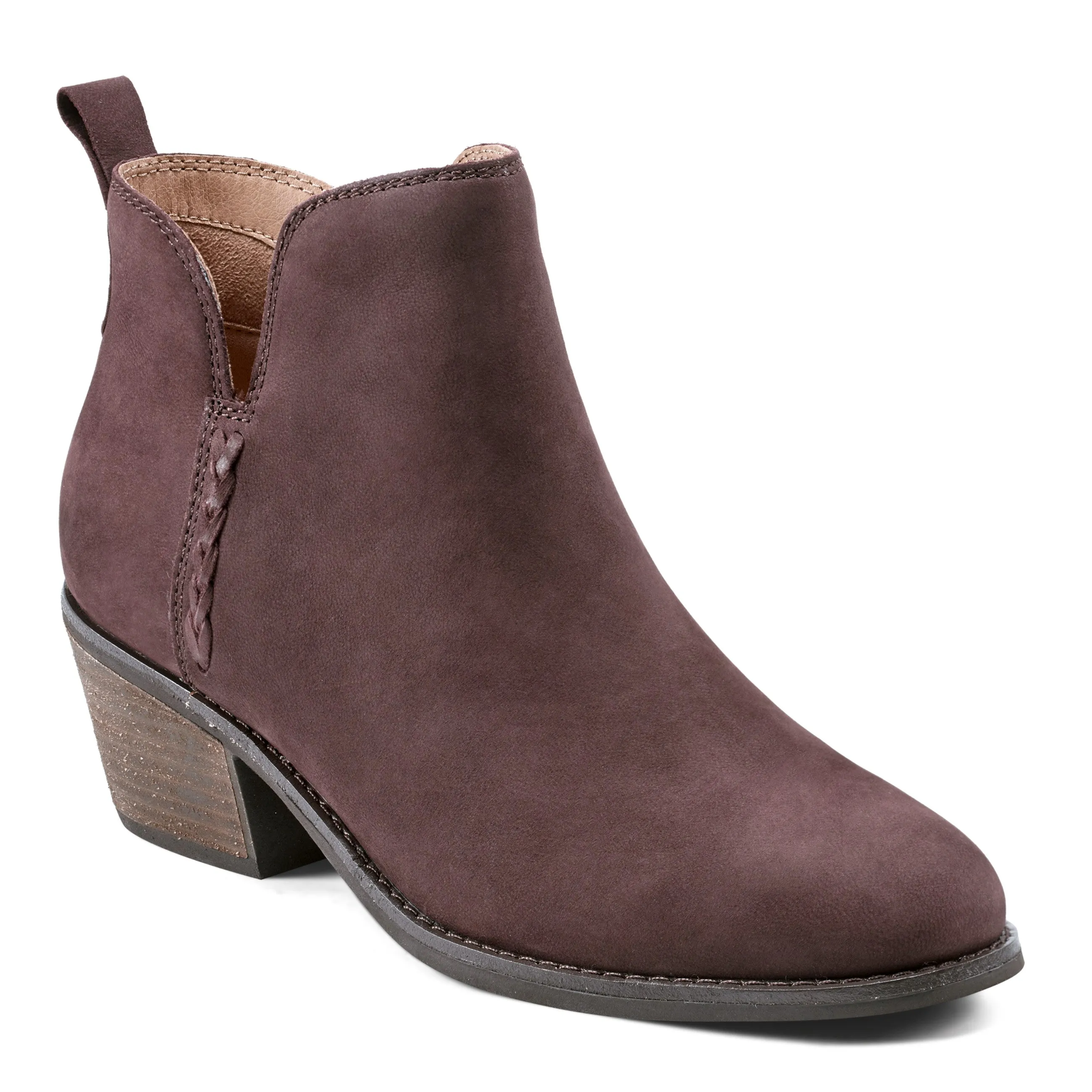 Marisole Block Heel Slip-on Casual Booties