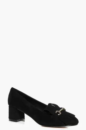 Martha Block Heel Loafer