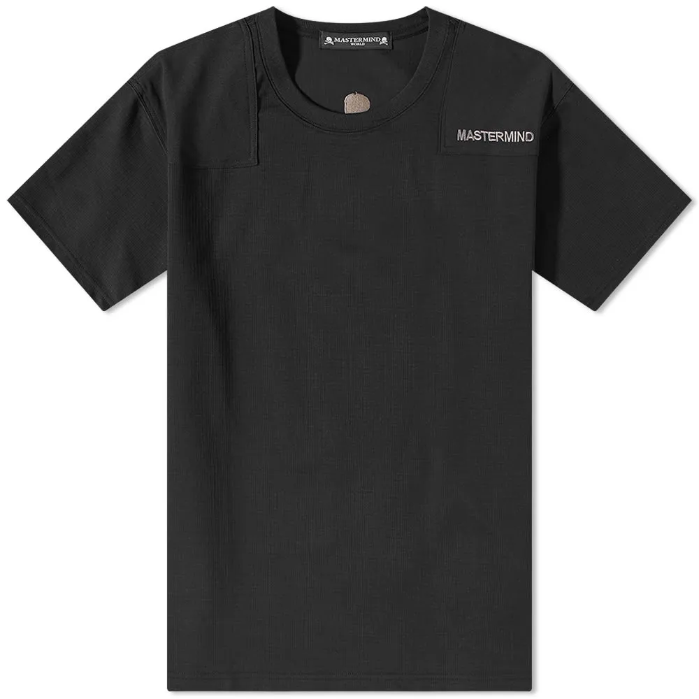 MASTERMIND WORLD Shoulder Patch T-Shirt in Black