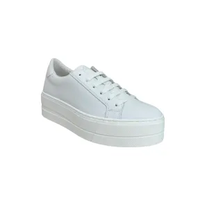 MAYA White Lace Up Trainer