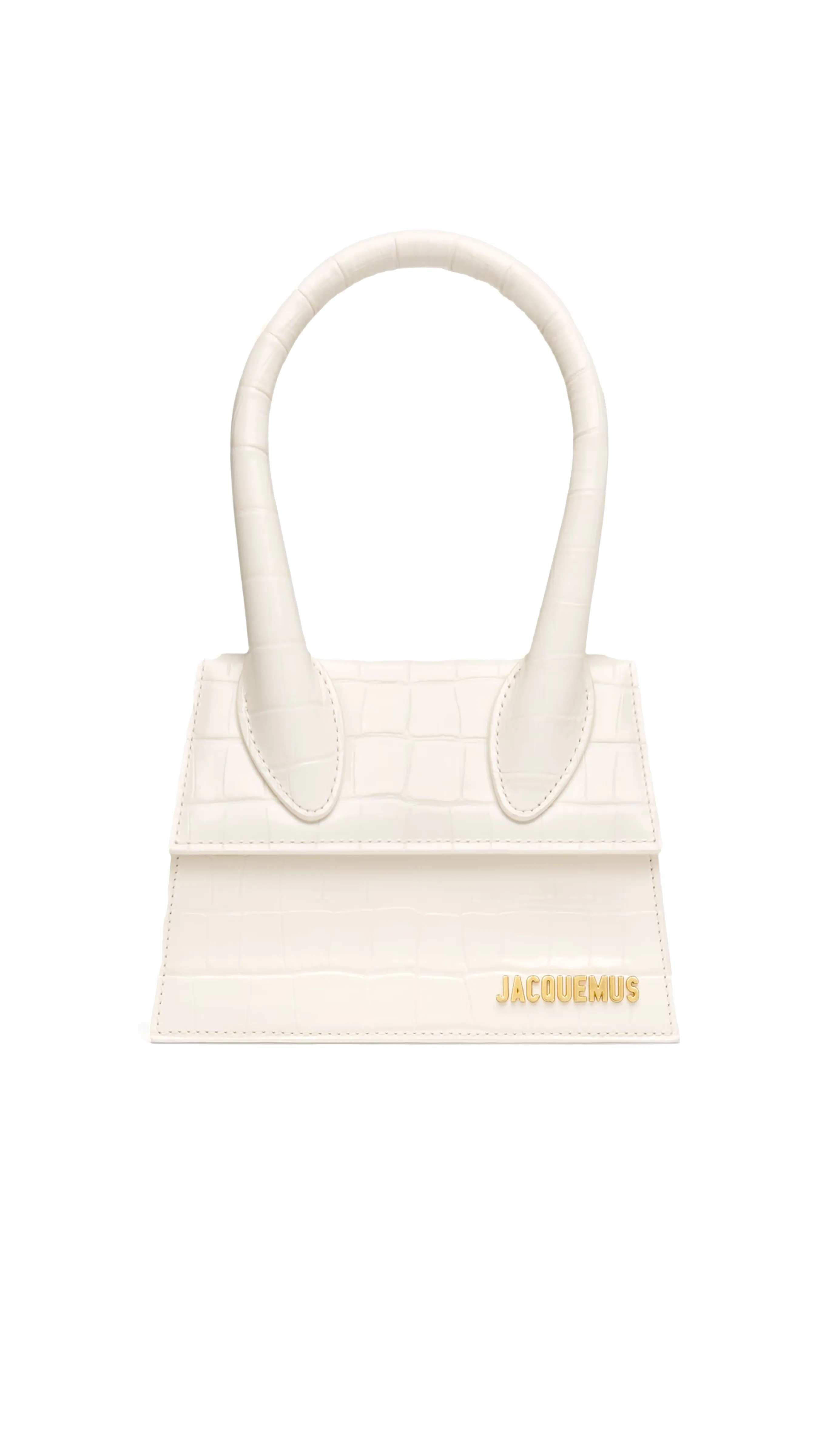 Medium Croco Ivory Chiquito Bag