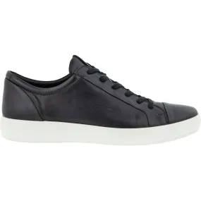 Men's Ecco Soft 7 City Sneaker Black Leather