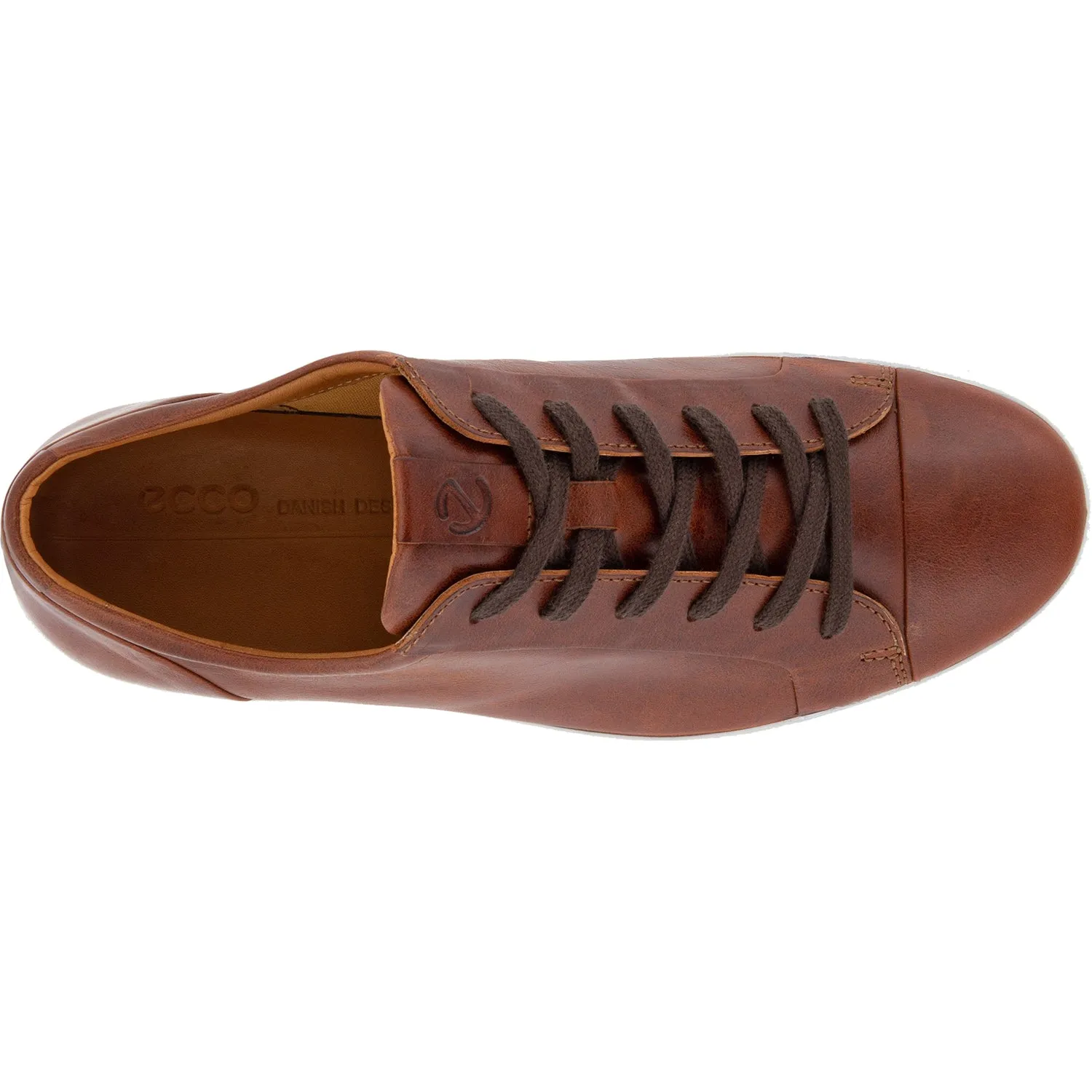 Men's Ecco Soft 7 City Sneaker Cognac Leather