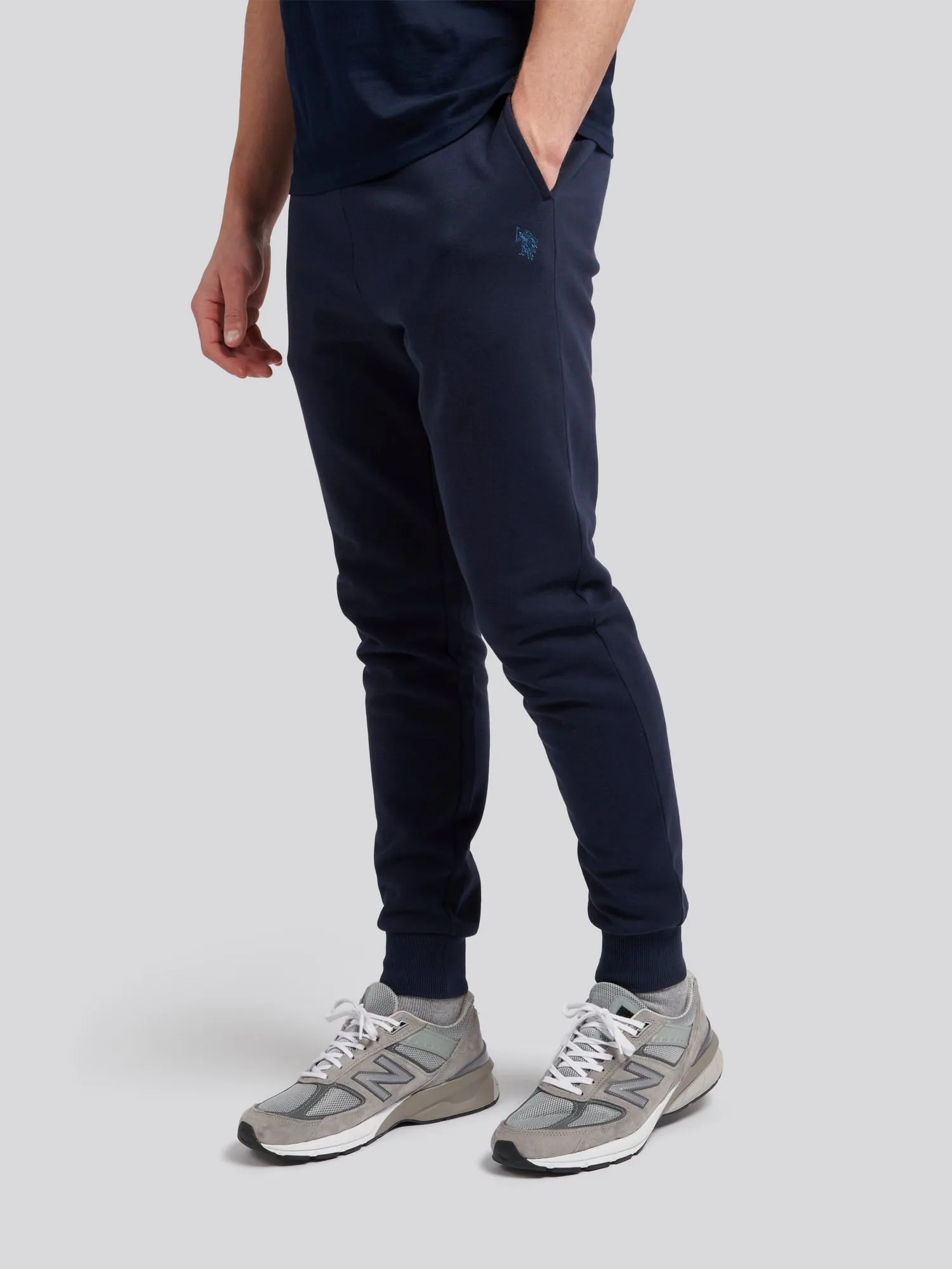 Mens Fleece Joggers in Navy Blue