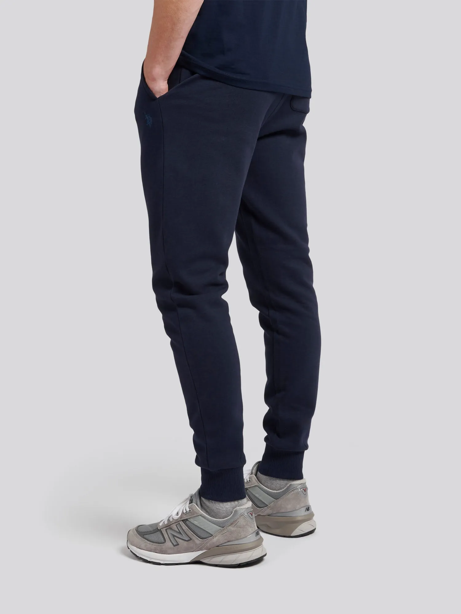 Mens Fleece Joggers in Navy Blue