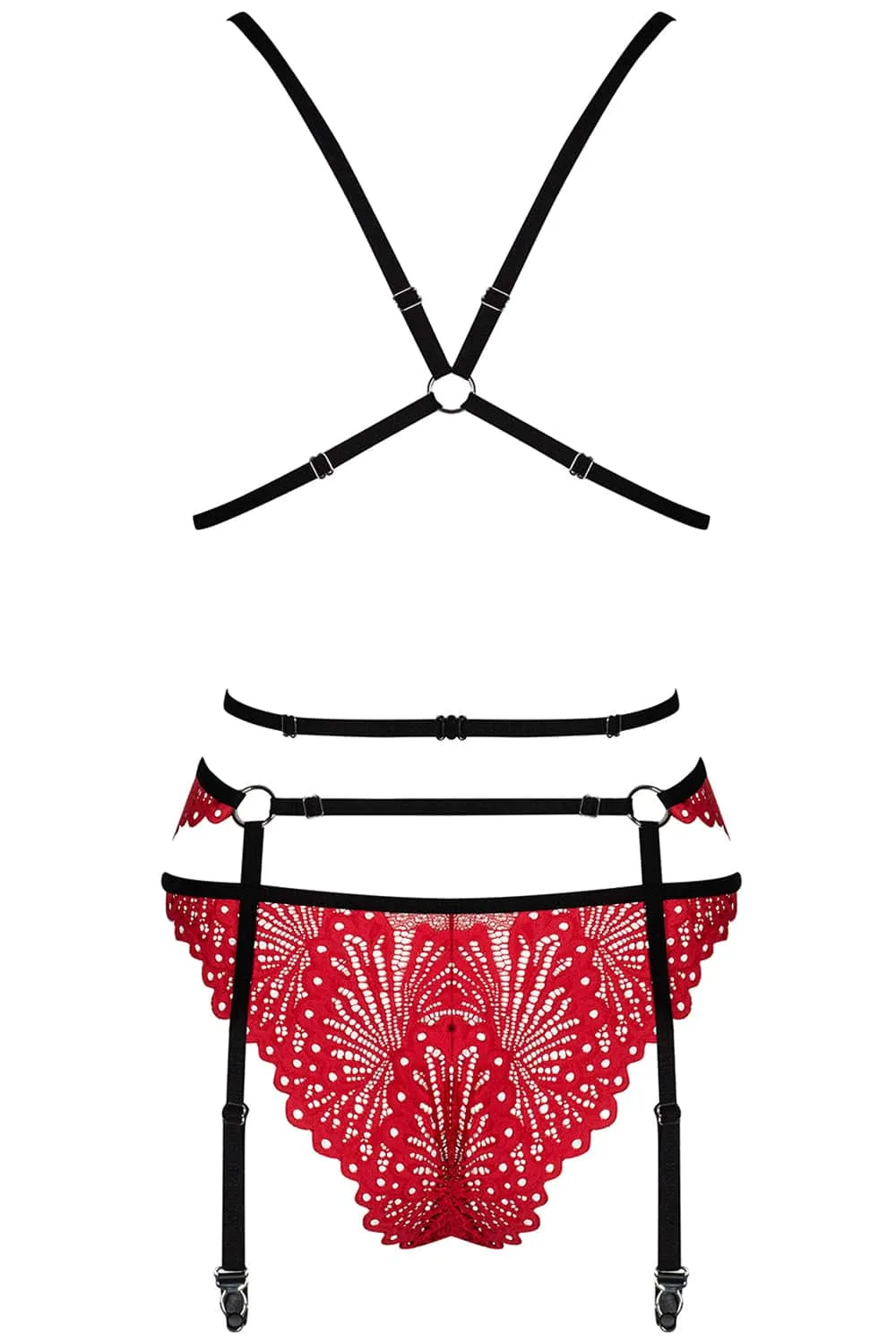 Mettia Bra Brief Suspender Size L-XL UK 12-14