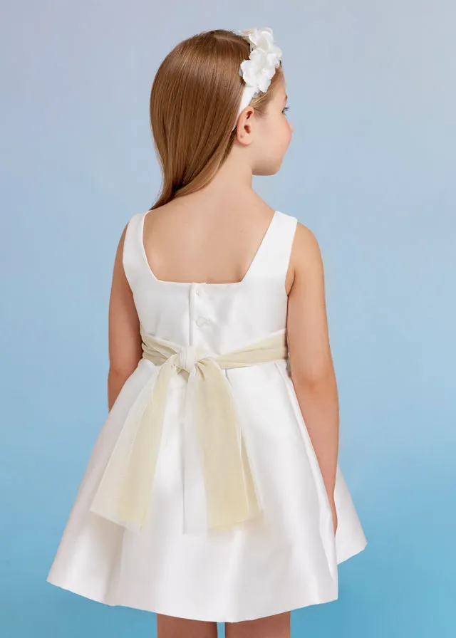 Mikado Flower Girl Dress