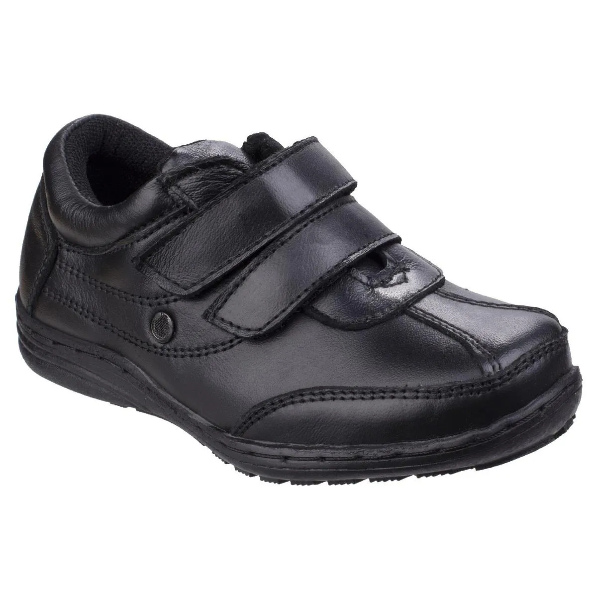 Mirak Billy Touch Fastening School Shoes Black