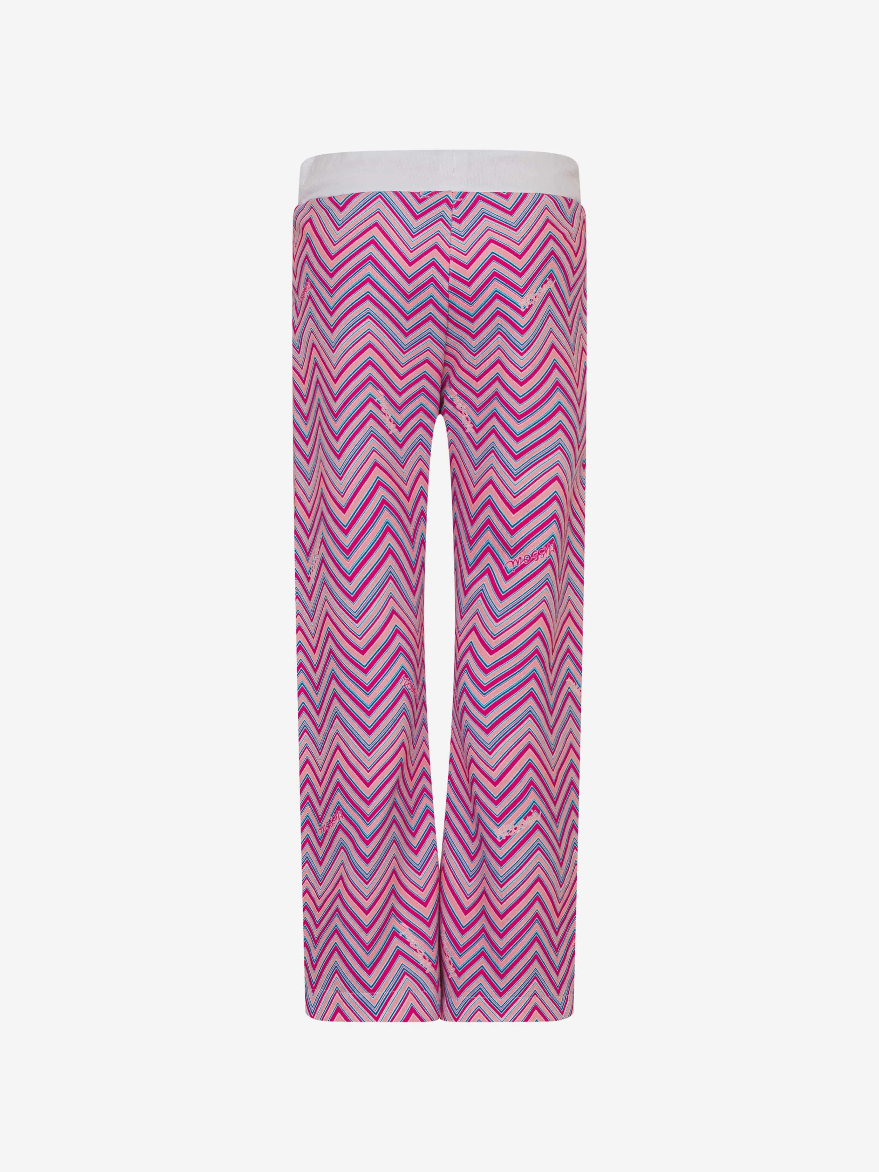 Missoni Girls Zigzag Joggers in Pink