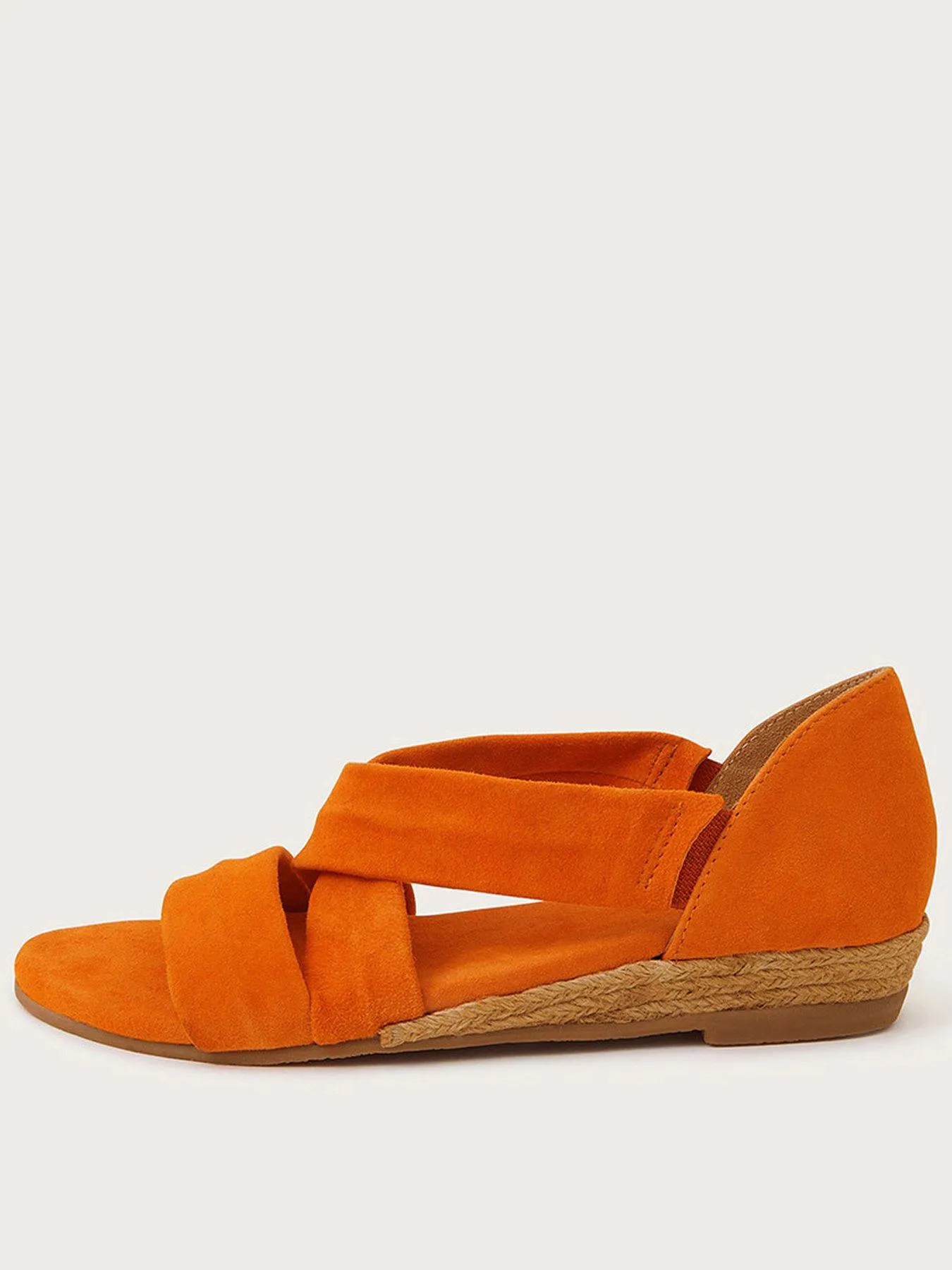 Monsoon Orange Demi Wedges