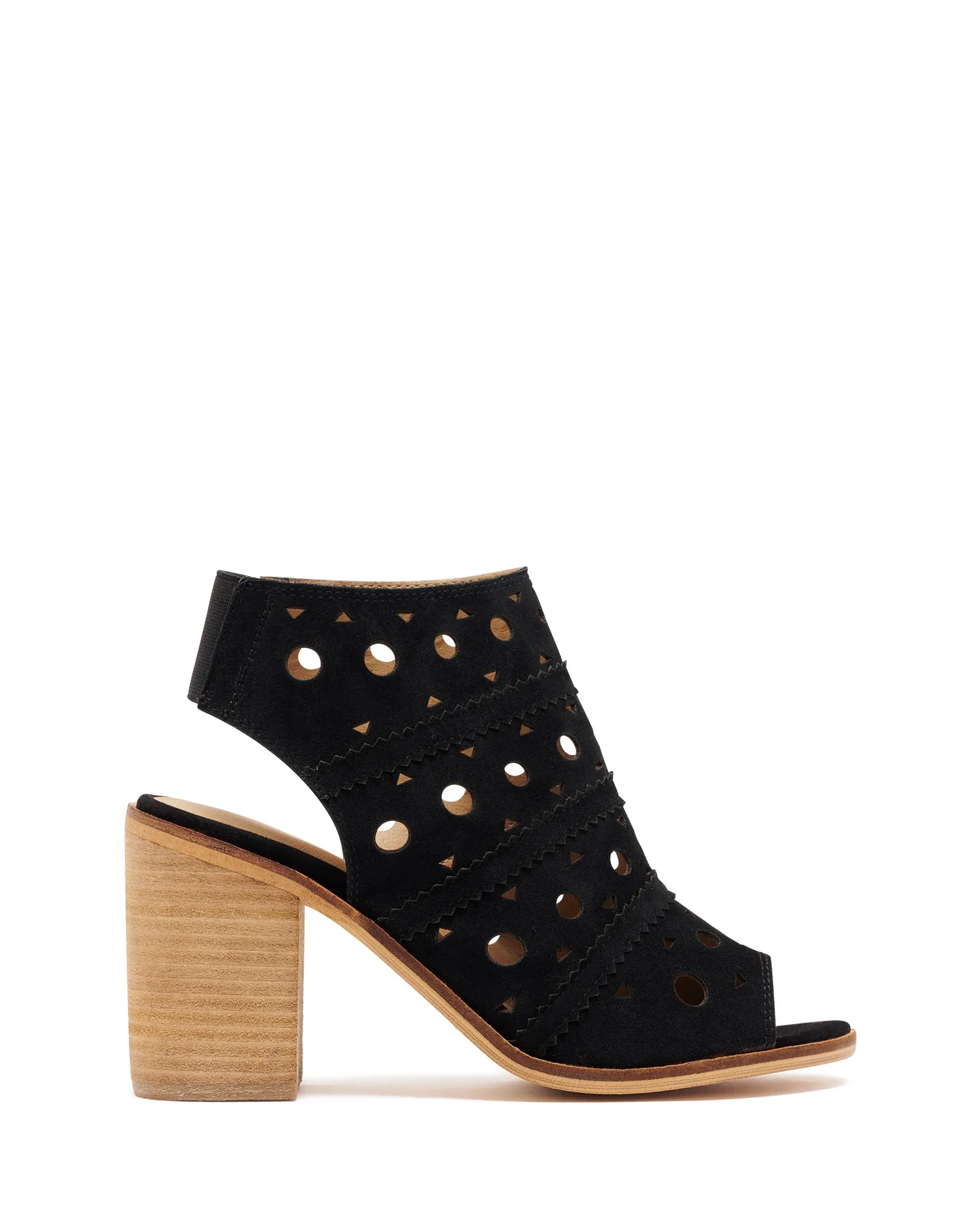 Mosaic Heel Black Suede *FINAL SALE*