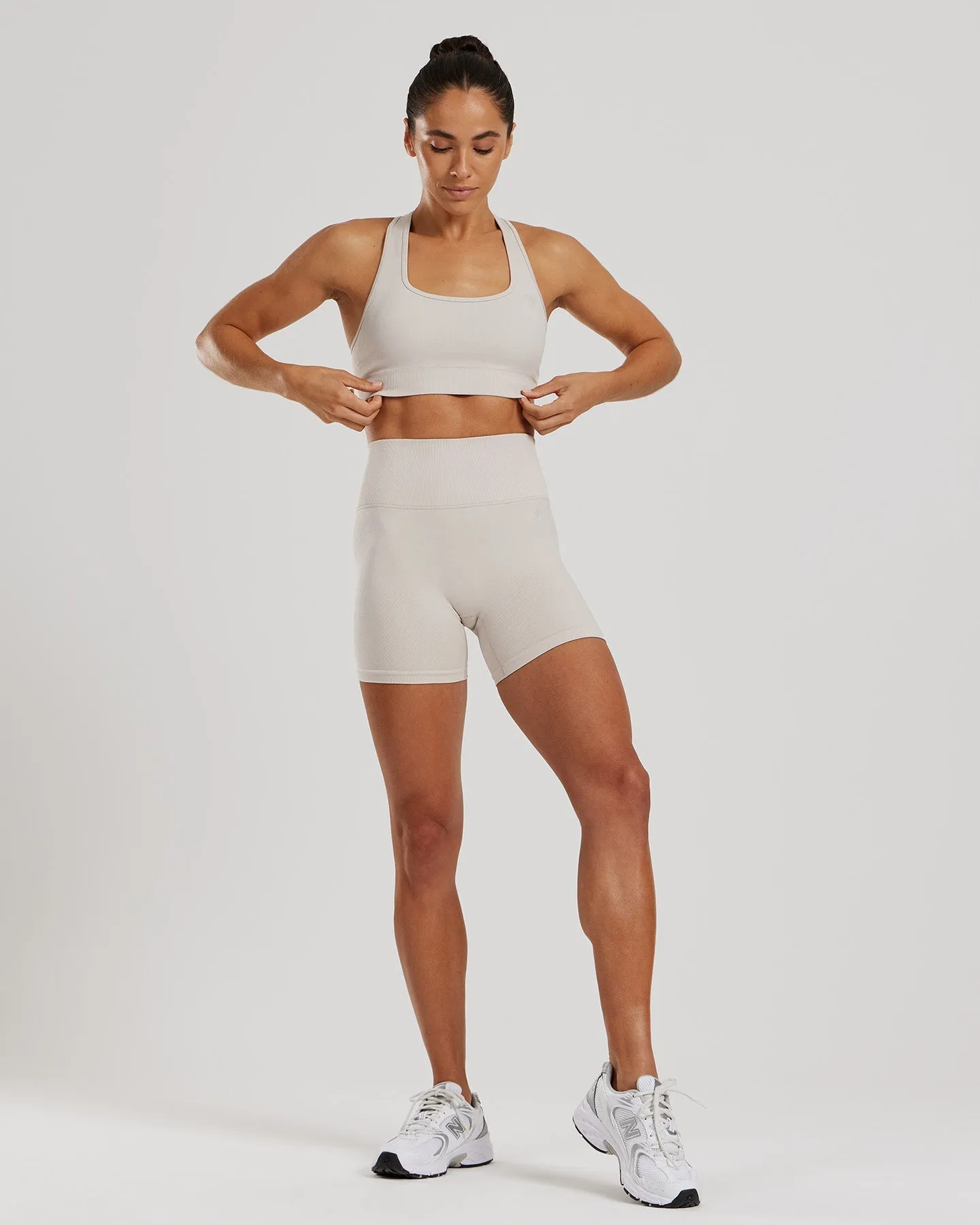 Motion Seamless Racer Back Bra | Stone