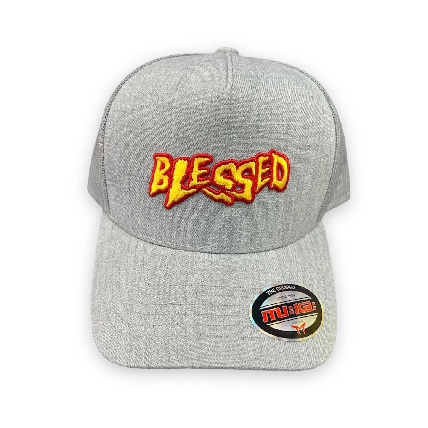 MUKA BLESSED H. GREY TRUCKER HAT