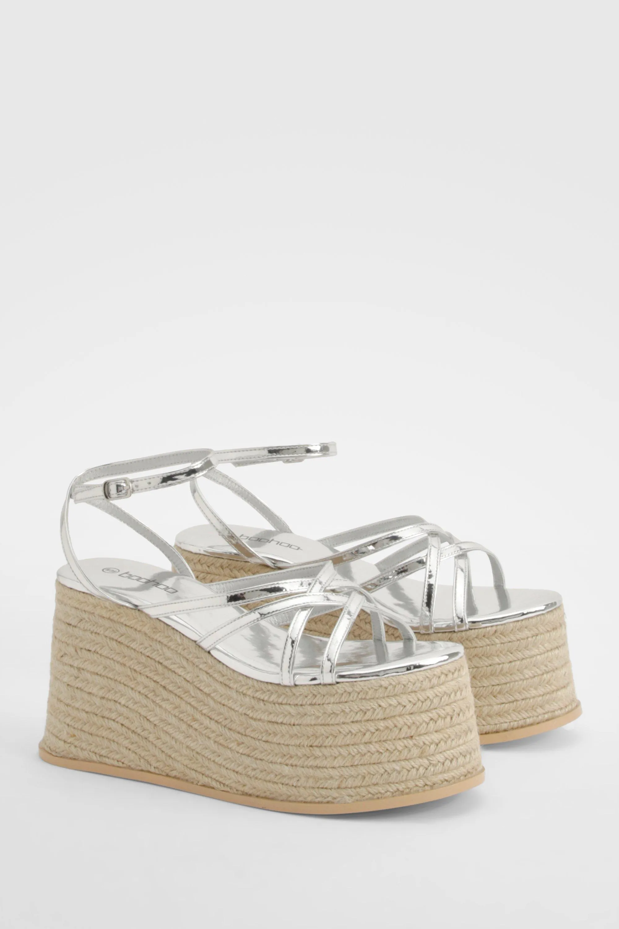 Multi Strap Chunky Sole Wedges