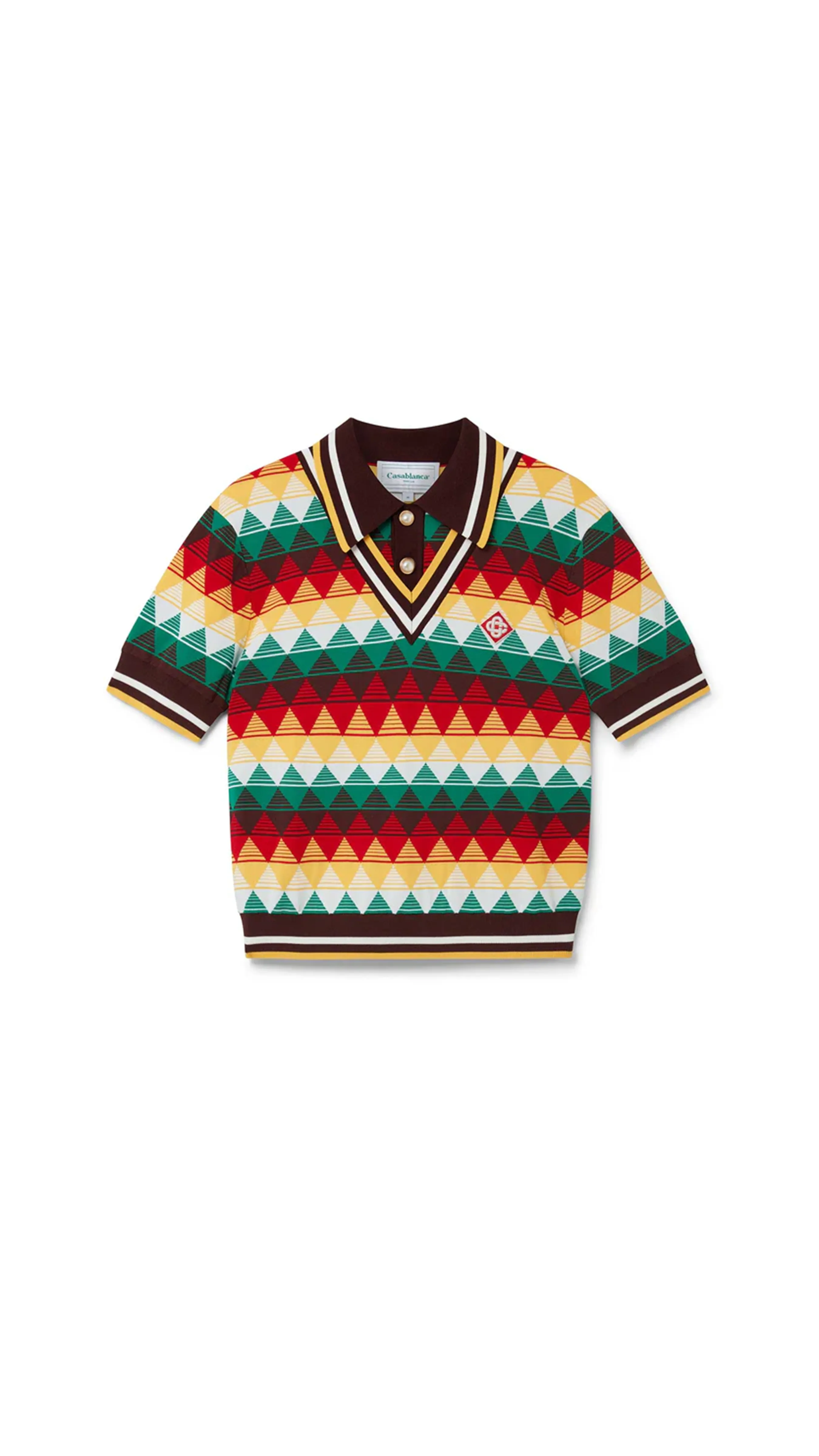 Multicolour Argyle Polo Shirt