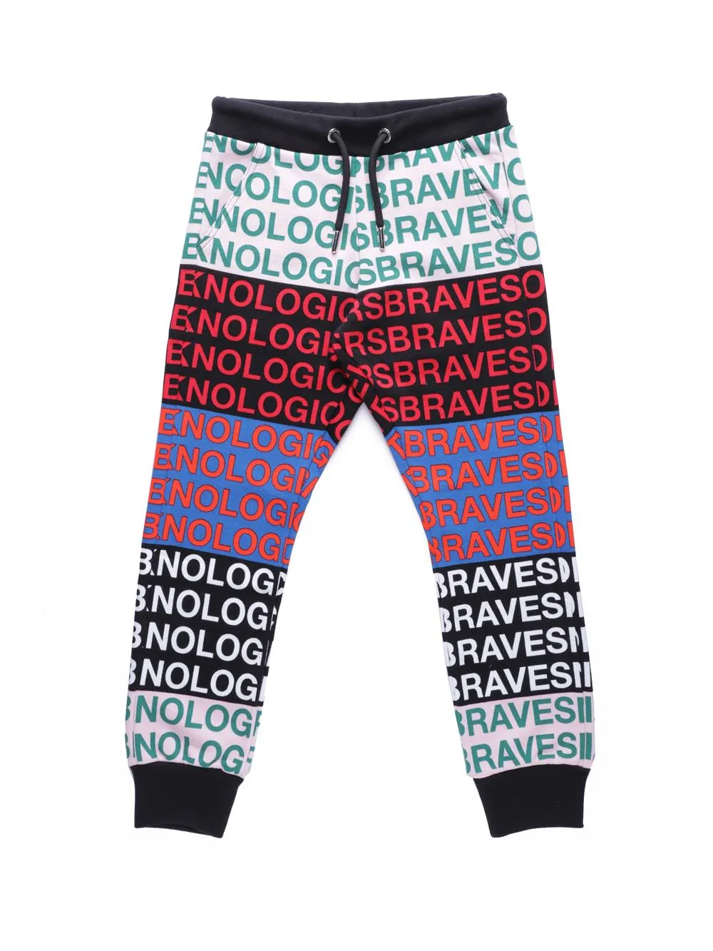 Multicoloured Joggers with Elasticated Waist