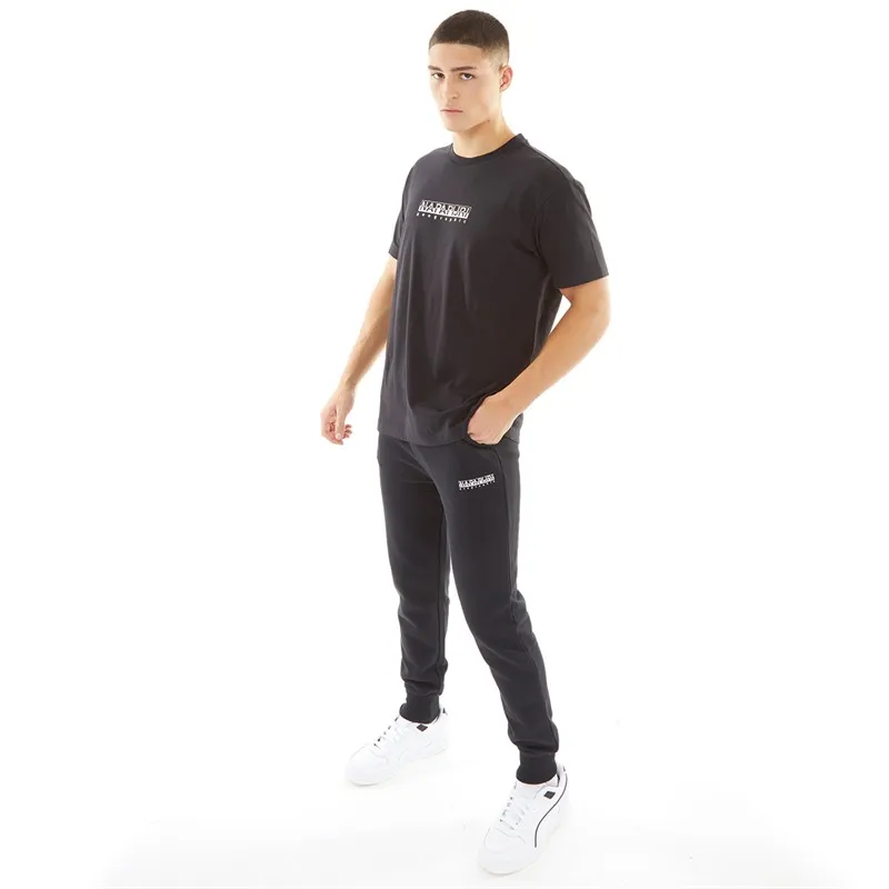 Napapijri Mens Box Logo Joggers Black