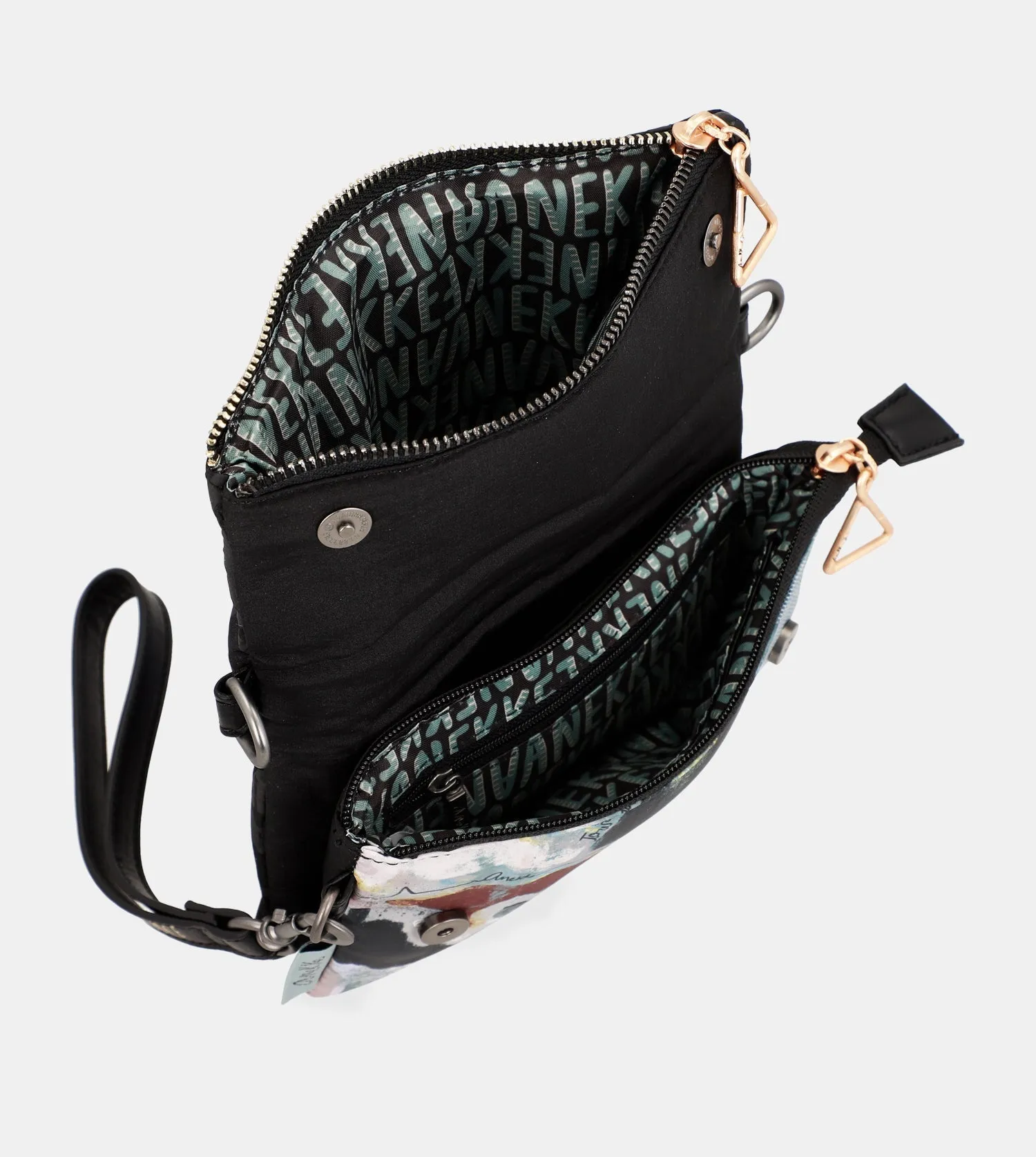 Nature Woods flap shoulder bag