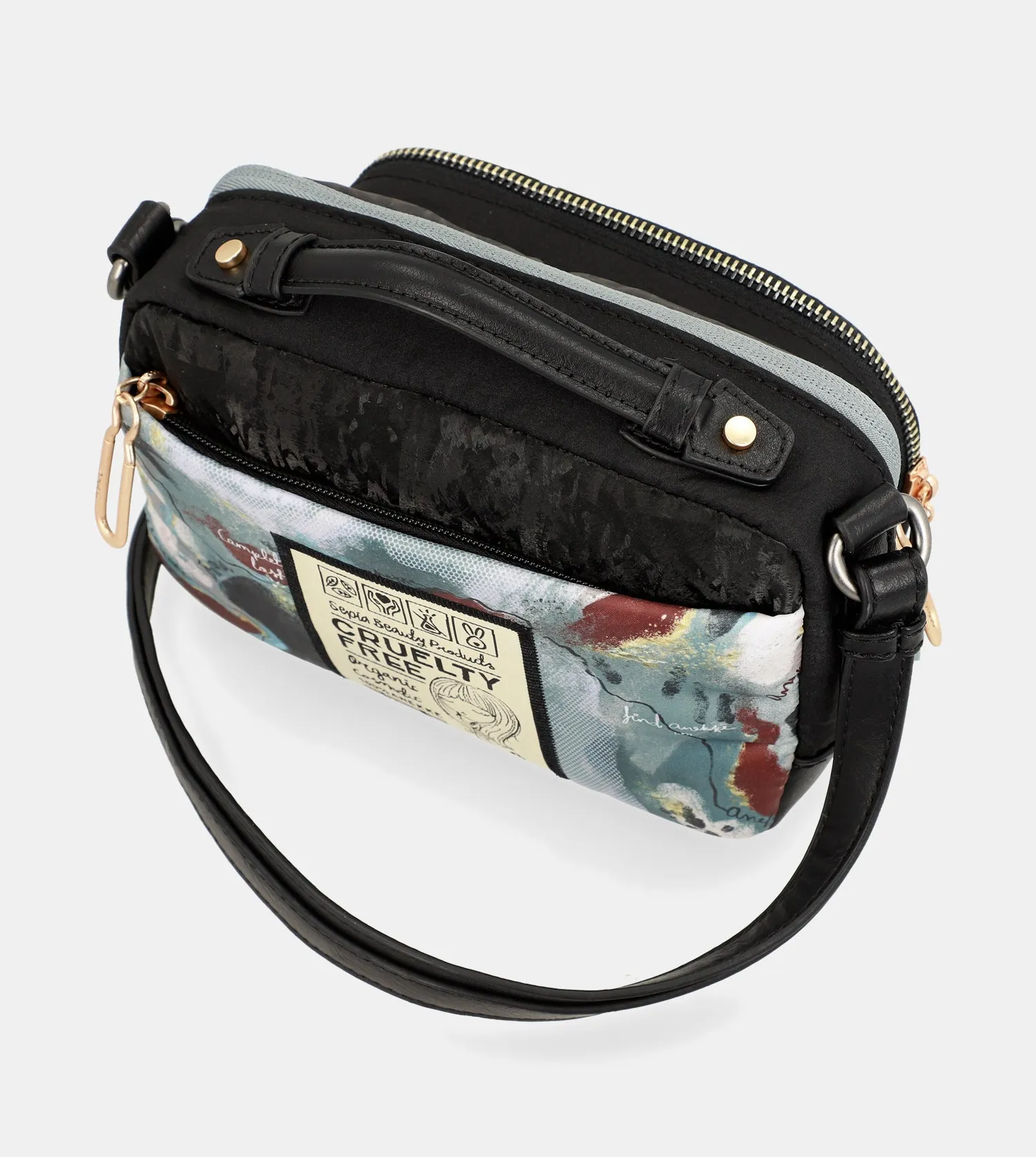 Nature Woods printed shoulder bag