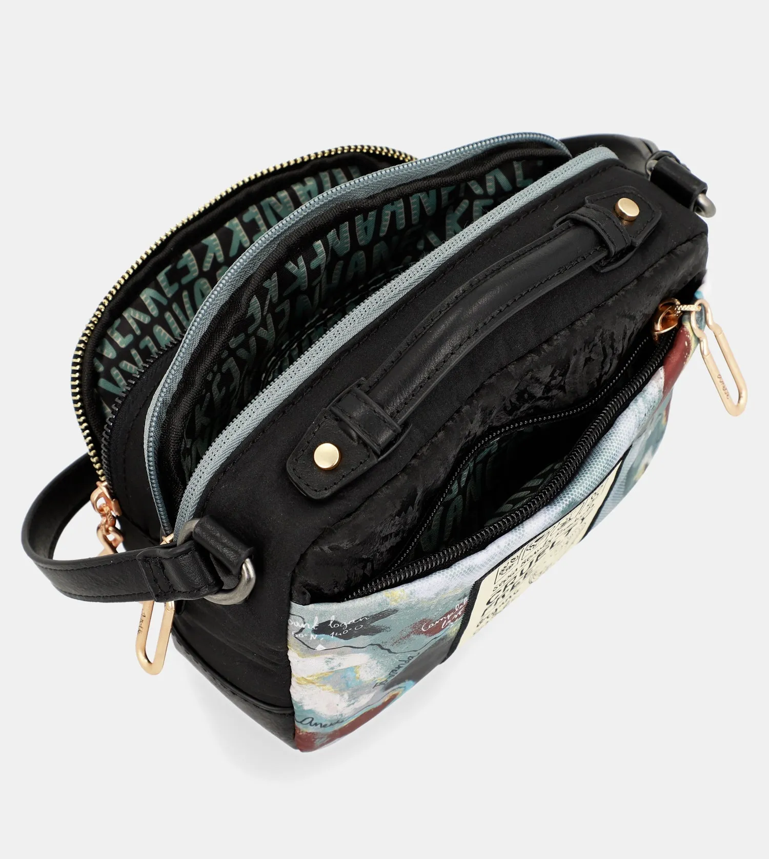 Nature Woods printed shoulder bag