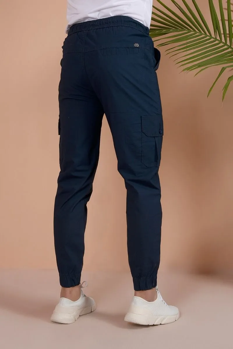 NAVY BLUE CARGO JOGGERS