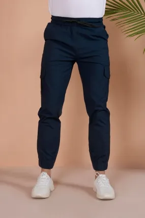 NAVY BLUE CARGO JOGGERS