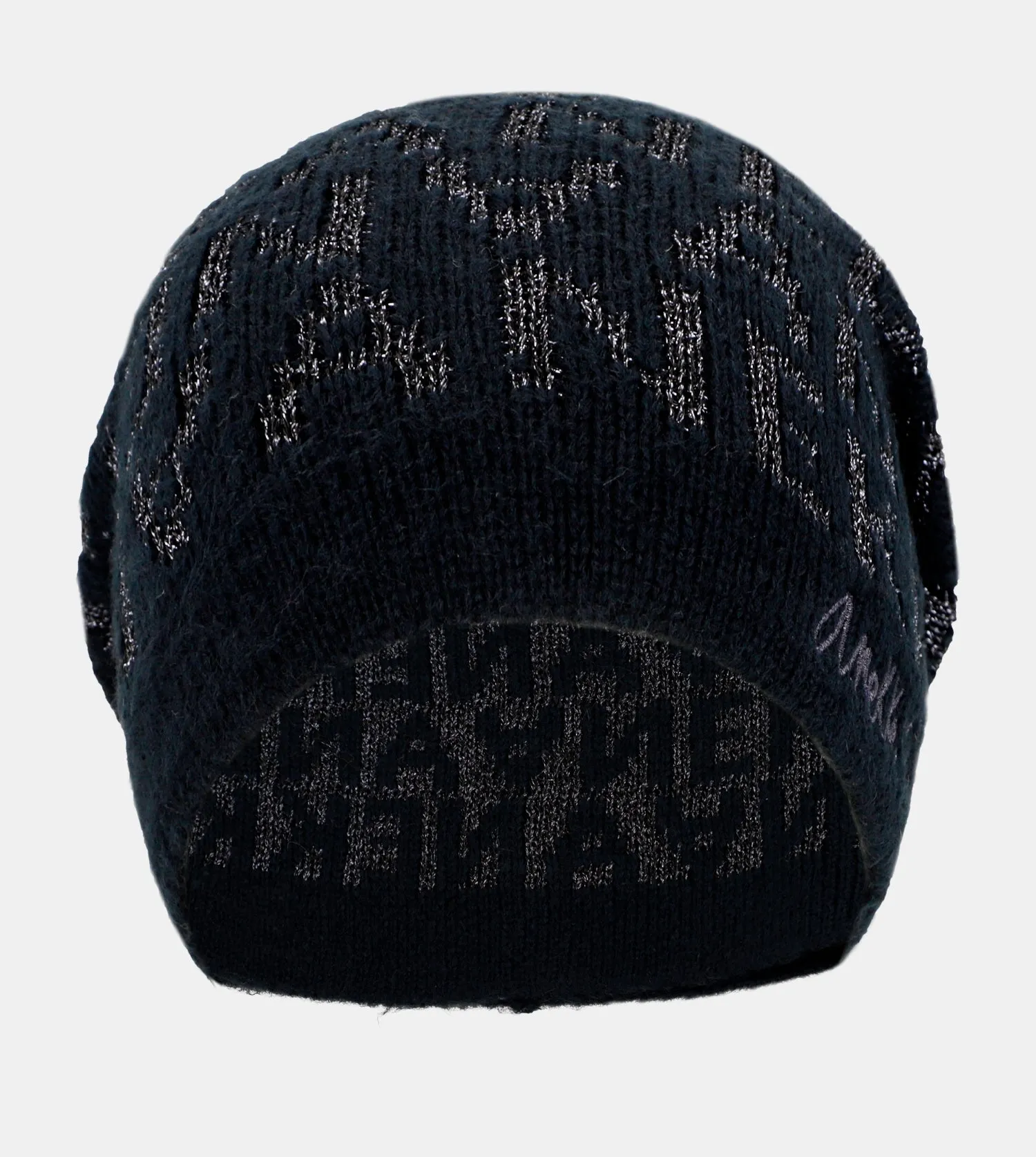 Navy Blue Contemporary Knit Hat