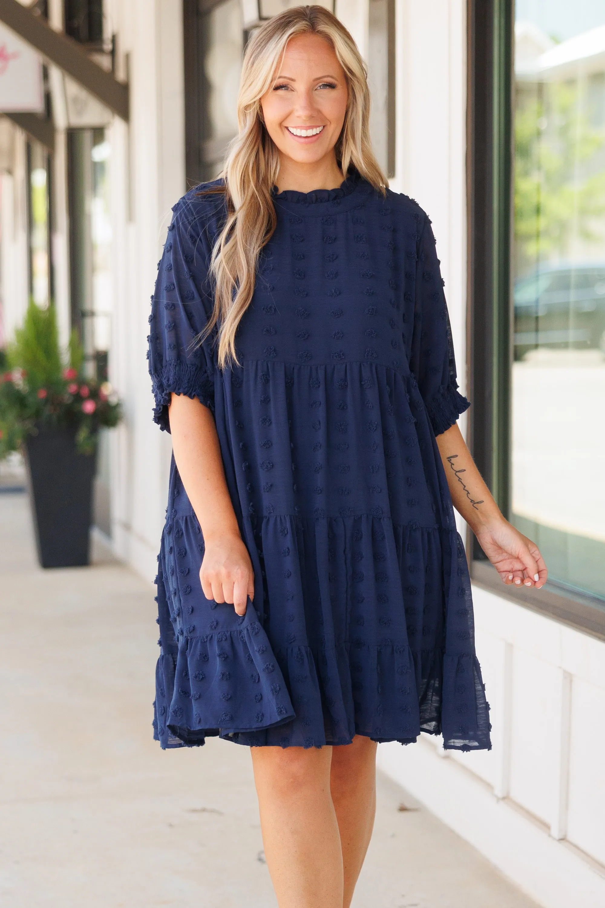 Navy Blue Dress for Guiding