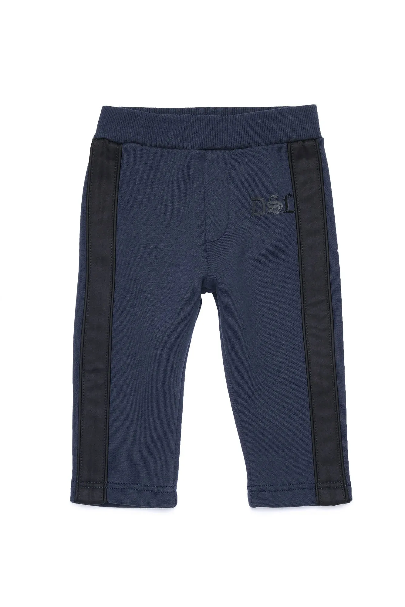 Navy Joggers with Black Sides