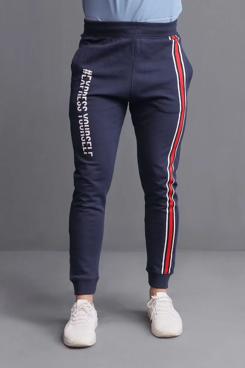 NAVY TAPE JOGGERS