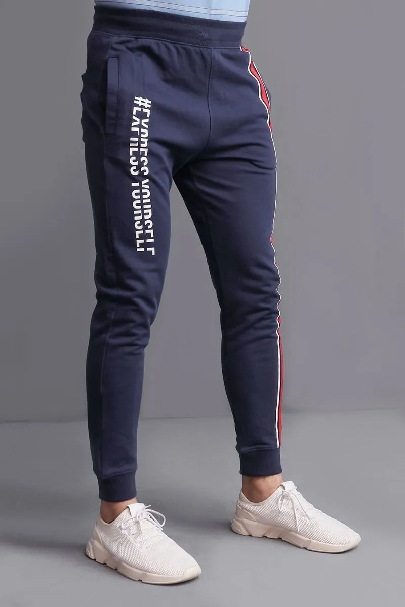 NAVY TAPE JOGGERS