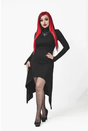 Necessary Evil Minerva High Low Gothic Dress can be rewritten as Necessary Evil Minerva Gothic High Low Dress for better search 