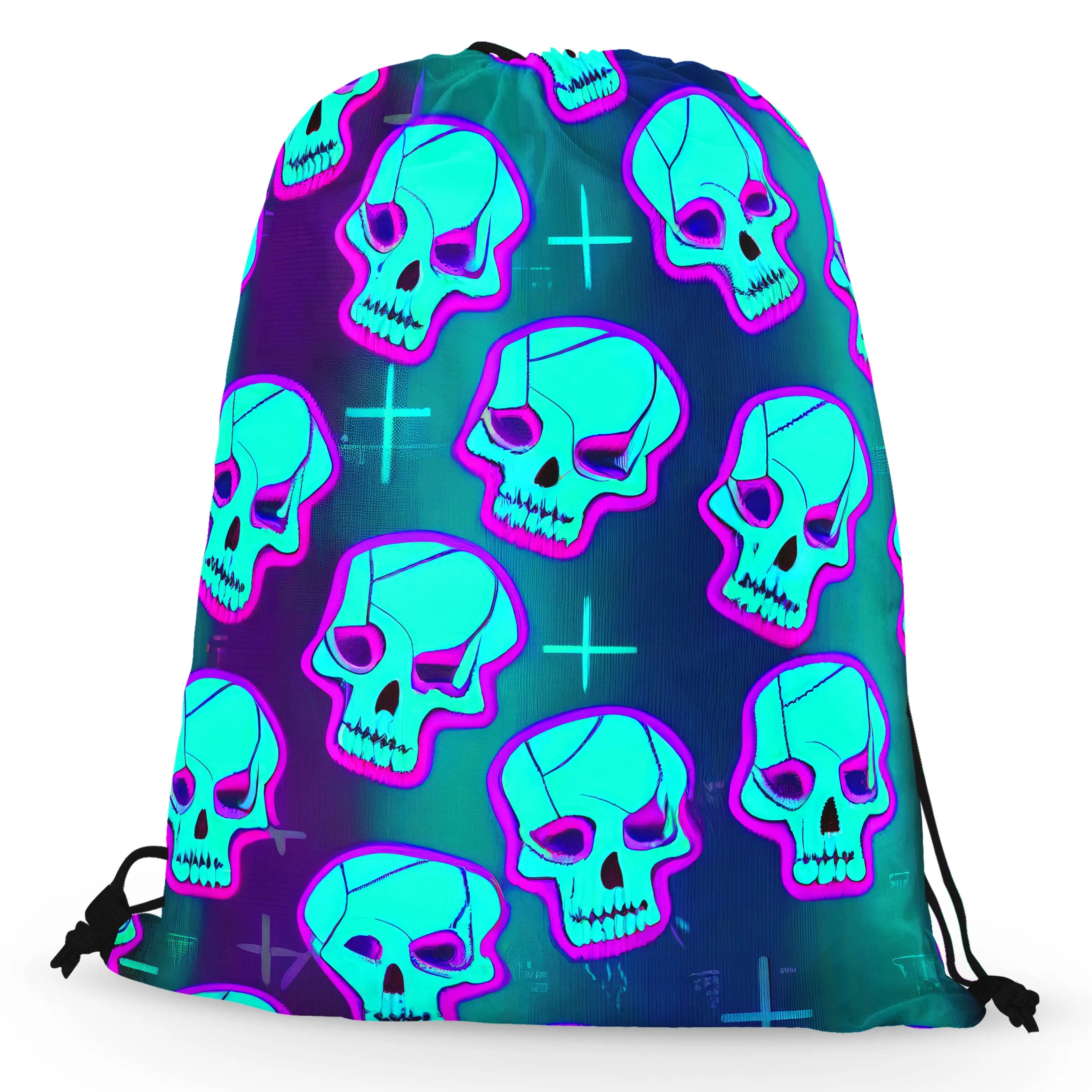 Neon Fright Drawstring Bag